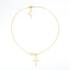 N3 Collar Infinito Cruz Mujer