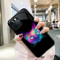 Funda LED Inteligente iPhone - Gato Galaxia Neón