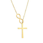 N3 Collar Infinito Cruz Mujer