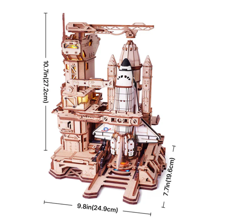 Puzzle 3D Madera Transbordador Espacial Space Shuttle Rokr