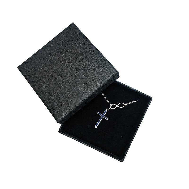 N3 Collar Infinito Cruz Mujer