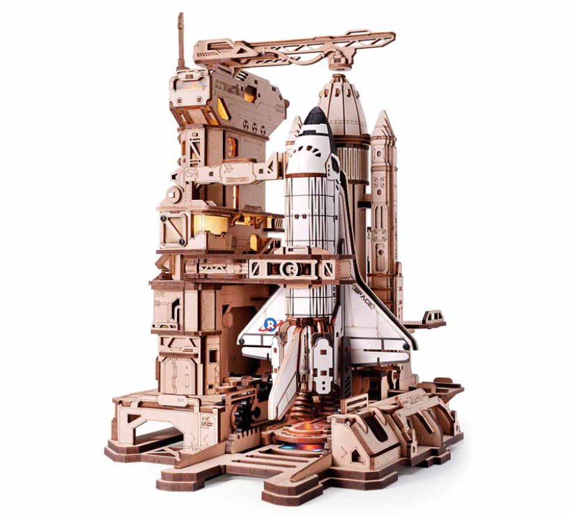 Puzzle 3D Madera Transbordador Espacial Space Shuttle Rokr