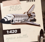 Puzzle 3D Madera Transbordador Espacial Space Shuttle Rokr